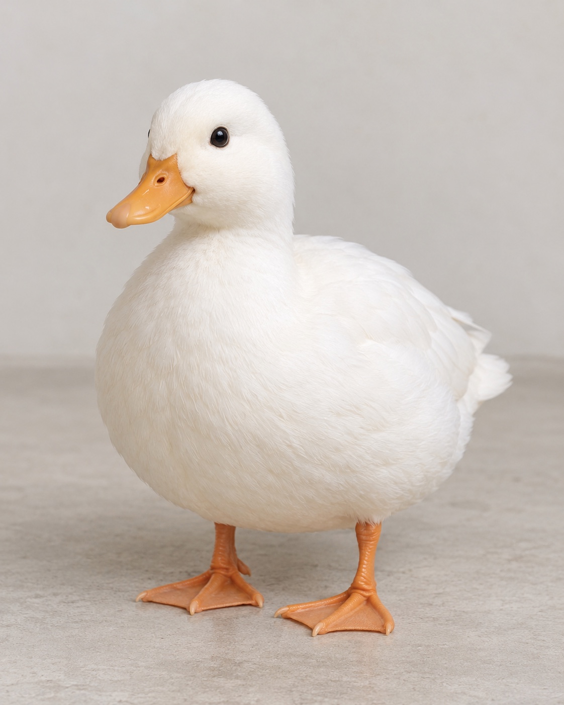 AI illustration of a white Call duck, example photo for the nurse pet